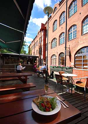 The terrace of Hotel Urku...